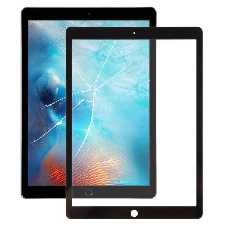 Voorscherm glaslens met OCA-lijm voor iPad Pro 12,9 inch 2015 (zwart)