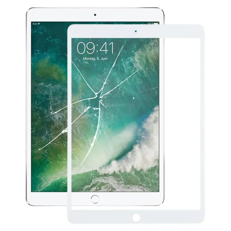 Voorscherm glaslens met OCA-lijm voor iPad Pro 10,5 inch (wit)