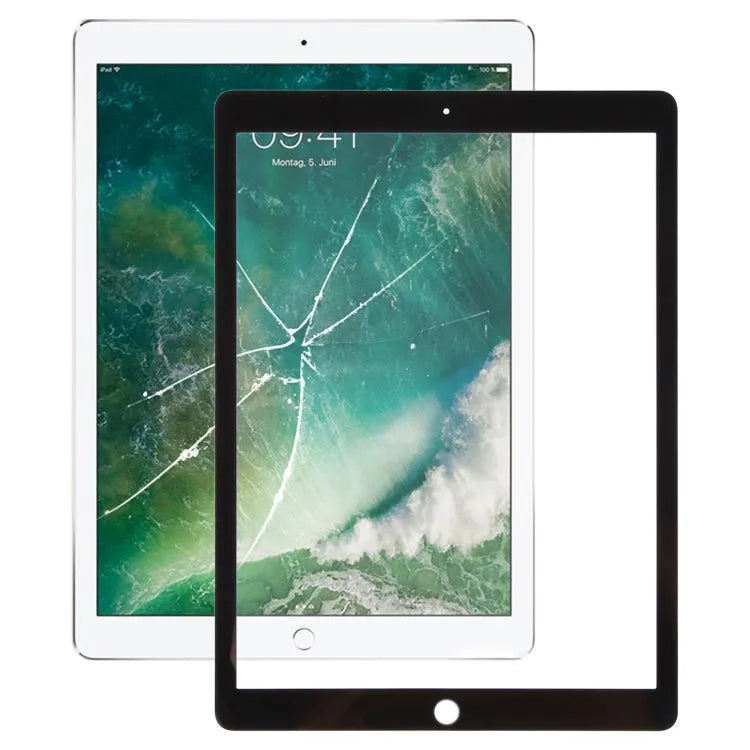 Voorscherm glaslens met OCA-lijm voor iPad Pro 12,9 inch 2017 (zwart)