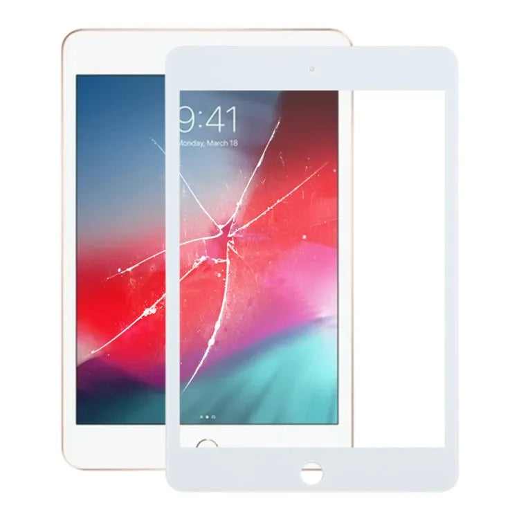 Voorscherm glaslens met OCA-lijm voor iPad mini 5 (wit)