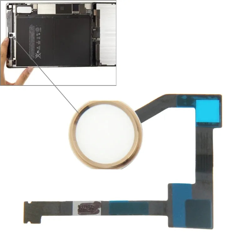 Originele home-button-flexkabel voor iPad Air 2 / iPad 6 (goud)