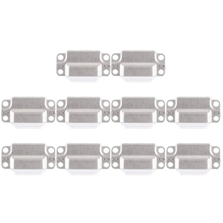 Oplaadpoort-connector voor iPad Air 2, 10 stuks (wit)