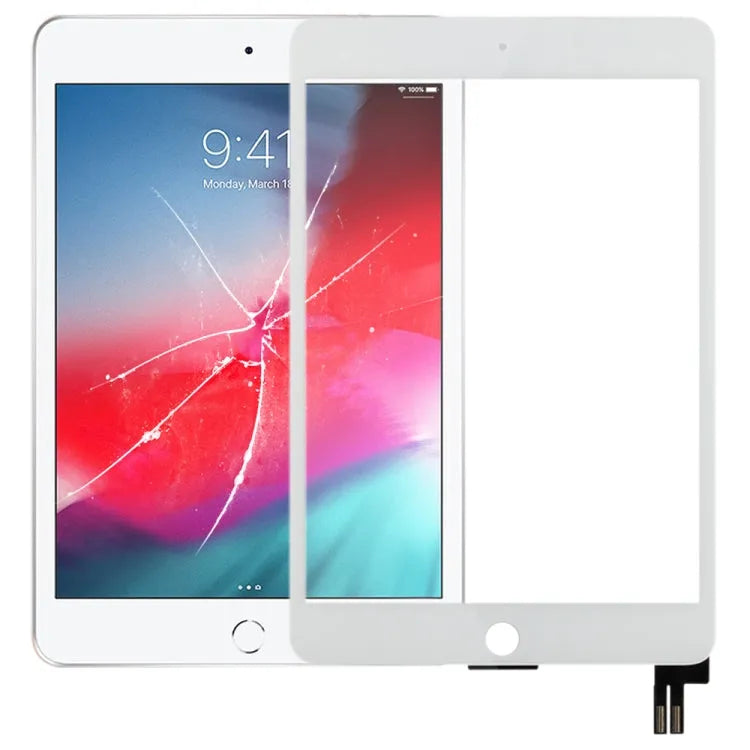 Touchscreen-paneel voor iPad mini 5 2019 A2124 A2126 A2133 (wit)
