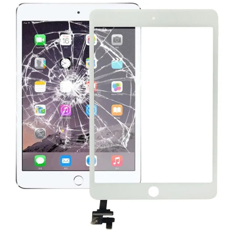 Aanraakpaneel met IC-chip voor iPad mini 3 (wit)