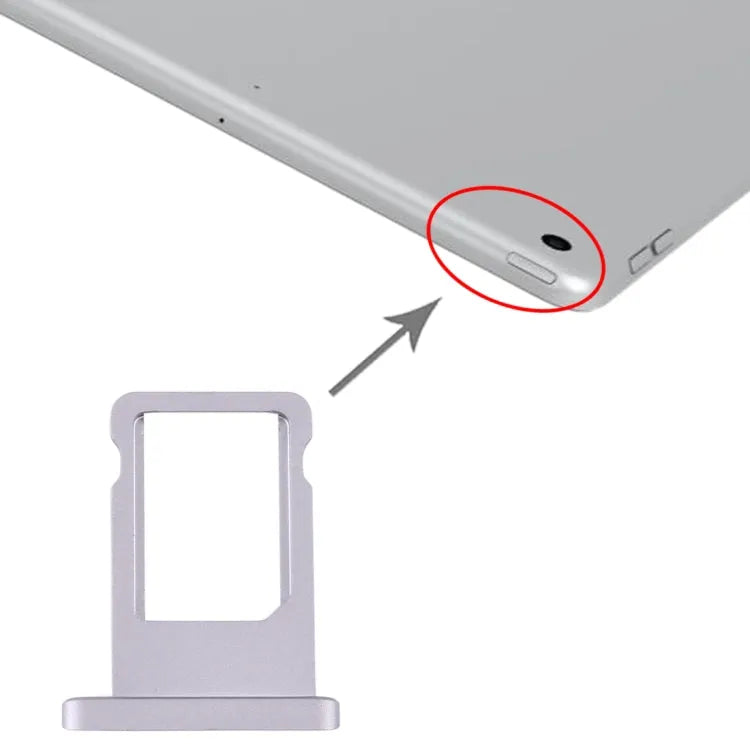 Simkaarthouder voor iPad 10,2 inch A2200 A2198 A2232 (grijs)