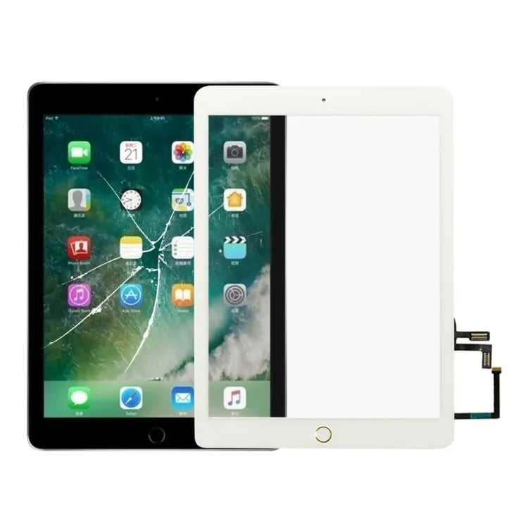 Aanraakpaneel met home-knop flex voor iPad 5 9,7 inch A1822 A1823 (2017, goud)