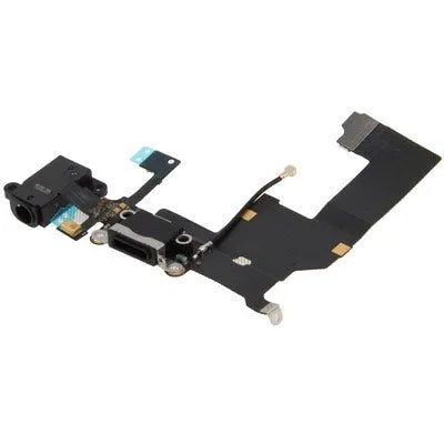 Originele oplaadflexkabel met audio jack flexkabel voor iPhone 5 (zwart)