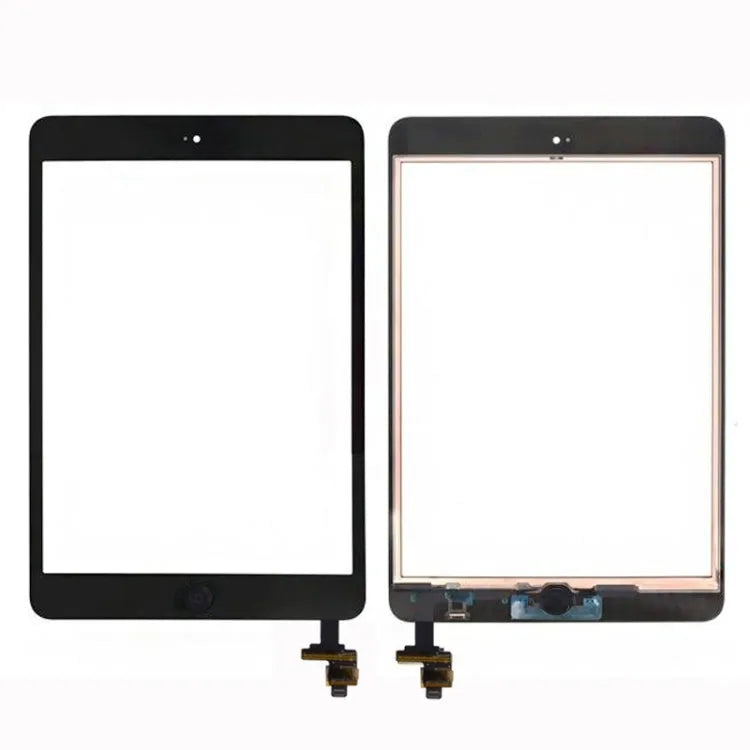 Touchscreen digitizer met IC-chip en flexkabel voor iPad mini en iPad mini 2 (zwart)