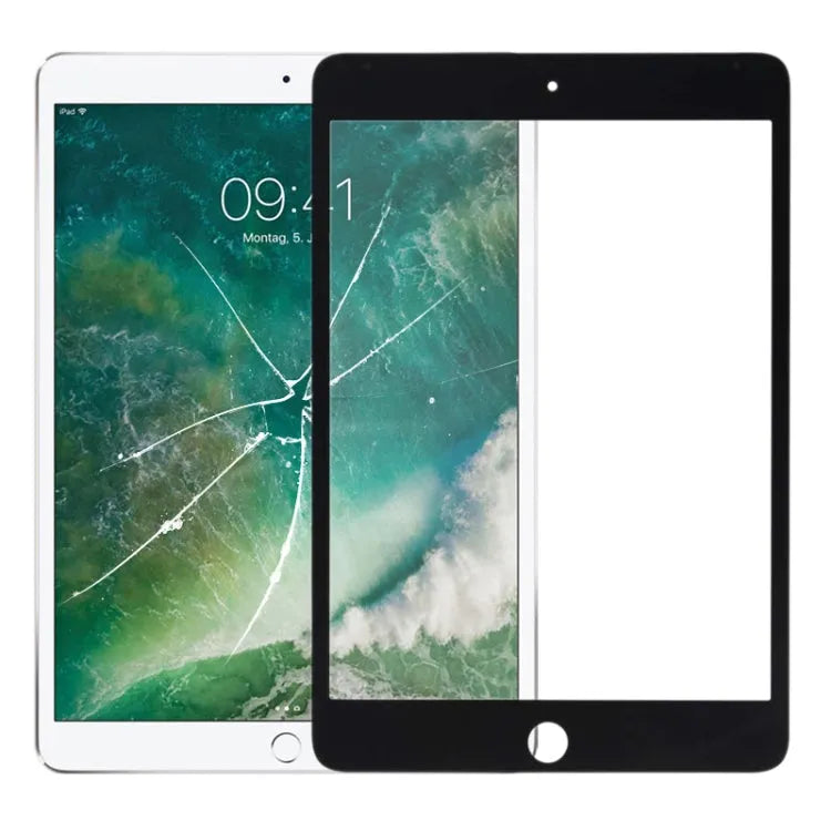 Buitenste glazen frontlens voor iPad Mini 5 A2124 A2126 A2133 (zwart)