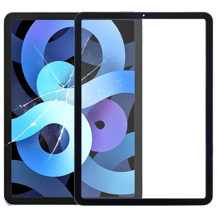 Voorzijde glazen lens voor iPad Air 4 10,9 inch 2020 A2316 (zwart)