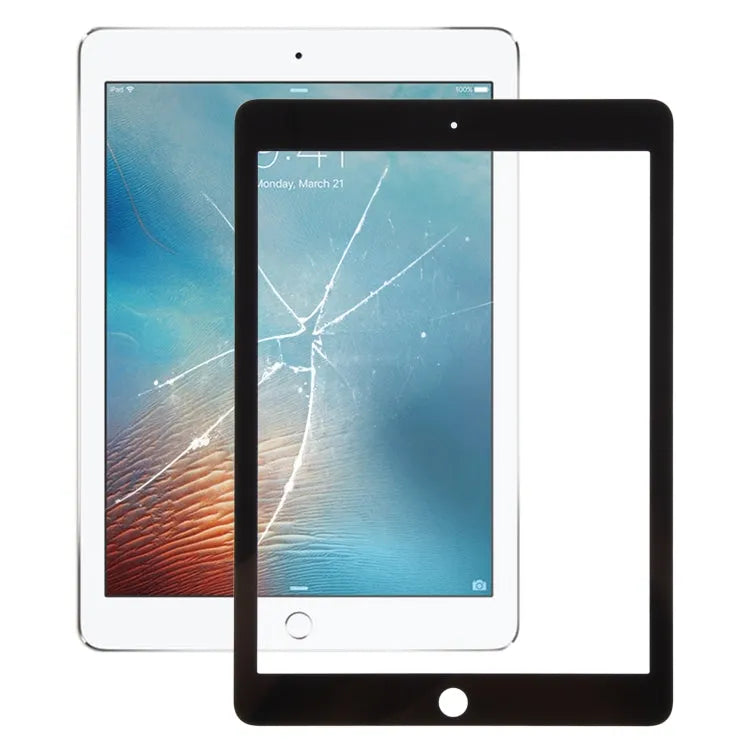 Voorscherm glazen lens met OCA-lijm voor iPad Pro 9,7 inch (zwart)