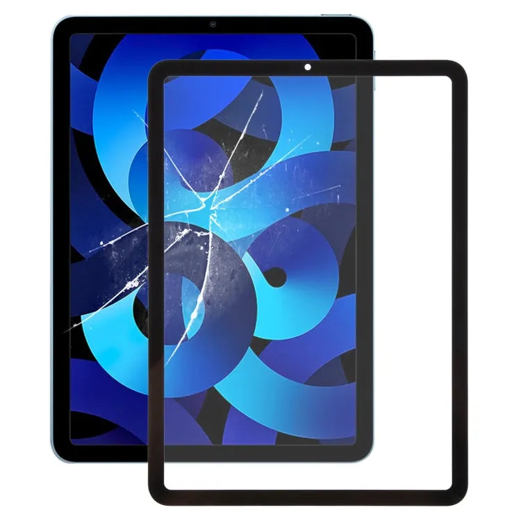 Voorscherm glazen lens met OCA-lijm voor iPad Air 5 (zwart)