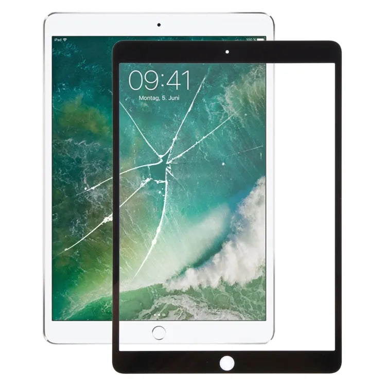 Voorscherm glazen lens met OCA-lijm voor iPad Pro 10,5 inch (zwart)
