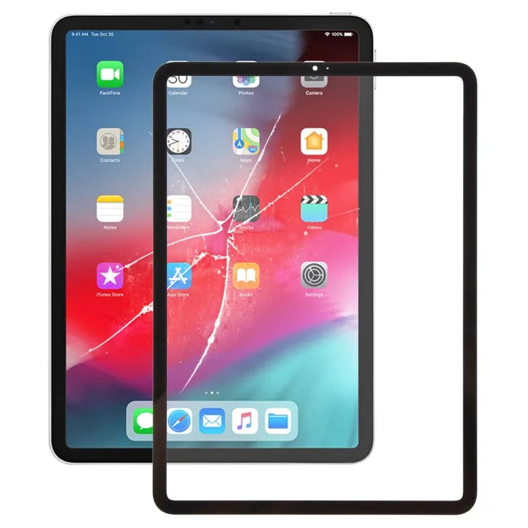 Voorscherm glazen lens met OCA-lijm voor iPad Pro 11 inch 2018 2020 (zwart)