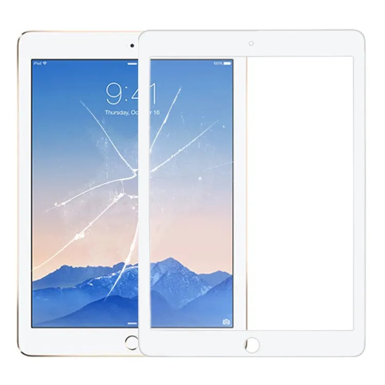 Buitenste glazen lens voor iPad Air 2 A1567 A1566 (wit)
