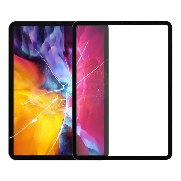 Buitenste glazen lens voor iPad Pro 11 inch 2021 A2301 A2459 A2460 (zwart)