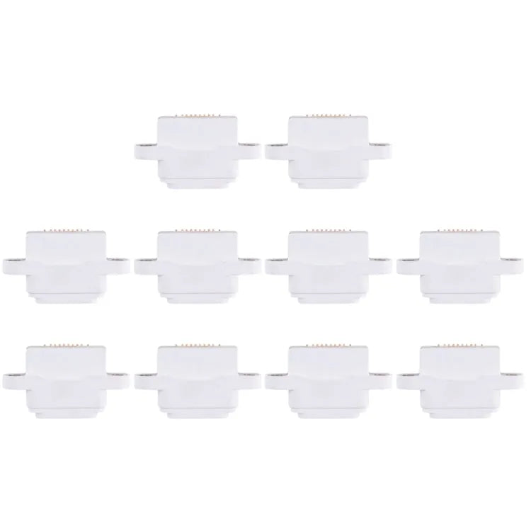 Laadpoortconnector voor iPad mini, mini 2 en mini 3 (wit, 10 stuks)