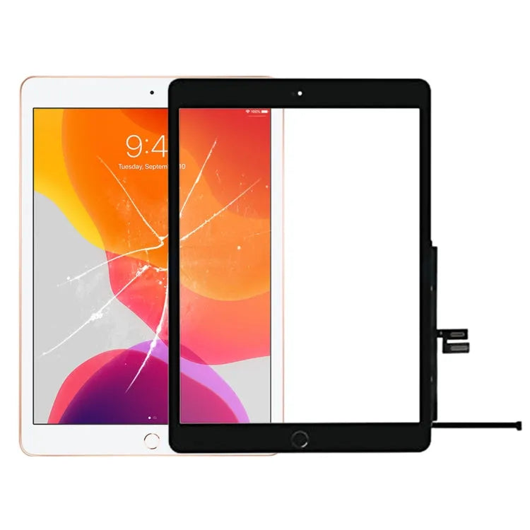 Touchpaneel met home-knop A2197 A2198 A2270 A2428 A2429 A2430 voor iPad 10,2 inch 2019 2020 (zwart)
