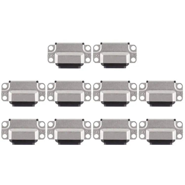 Oplaadpoort-connector voor iPad Air 2 (zwart, set van 10 stuks)