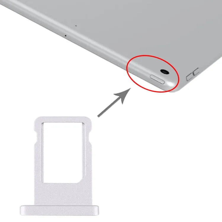 Simkaarthouder A2200 A2198 A2232 voor iPad 10,2 inch (zilver)