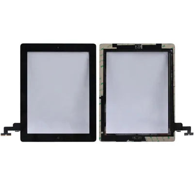 Touchpaneel met home-flex en lijm A1395 A1396 A1397 voor iPad 2 (zwart)