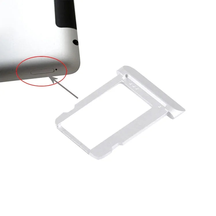Simkaarthouder voor iPad 2 3G (zilver)