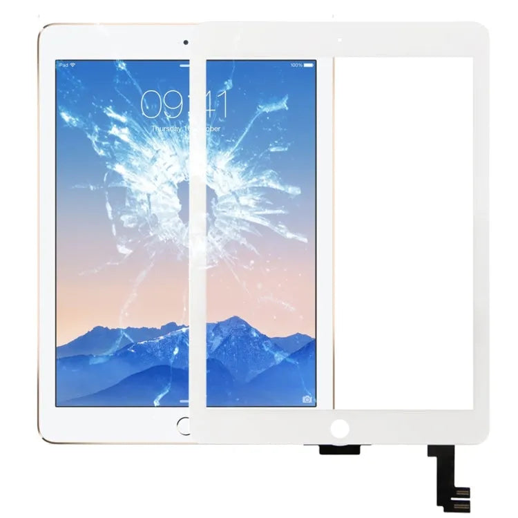 Aanraakscherm voor iPad Air 2 / iPad 6 (wit)