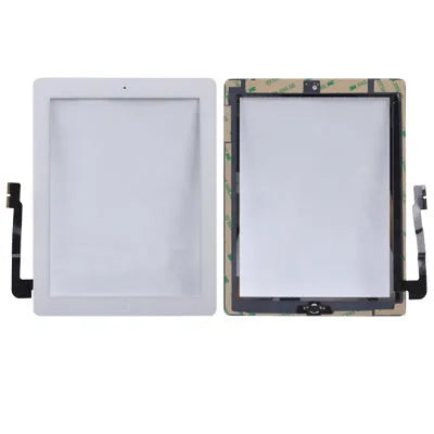 Aanraakscherm met homeknop-flex en kleeflijm voor iPad 3 (wit)