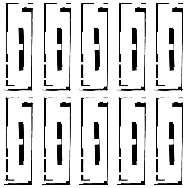 Aanraakscherm-kleeflijm voor iPad 3 / iPad 4 (10 stuks)