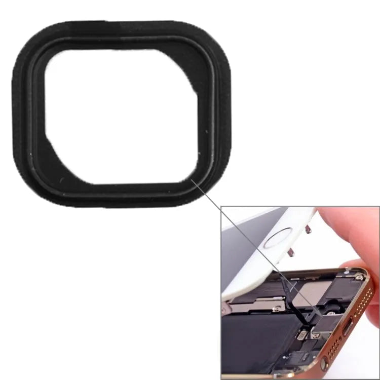 Home-knop sticker voor iPhone 5S, 10 stuks (zwart)