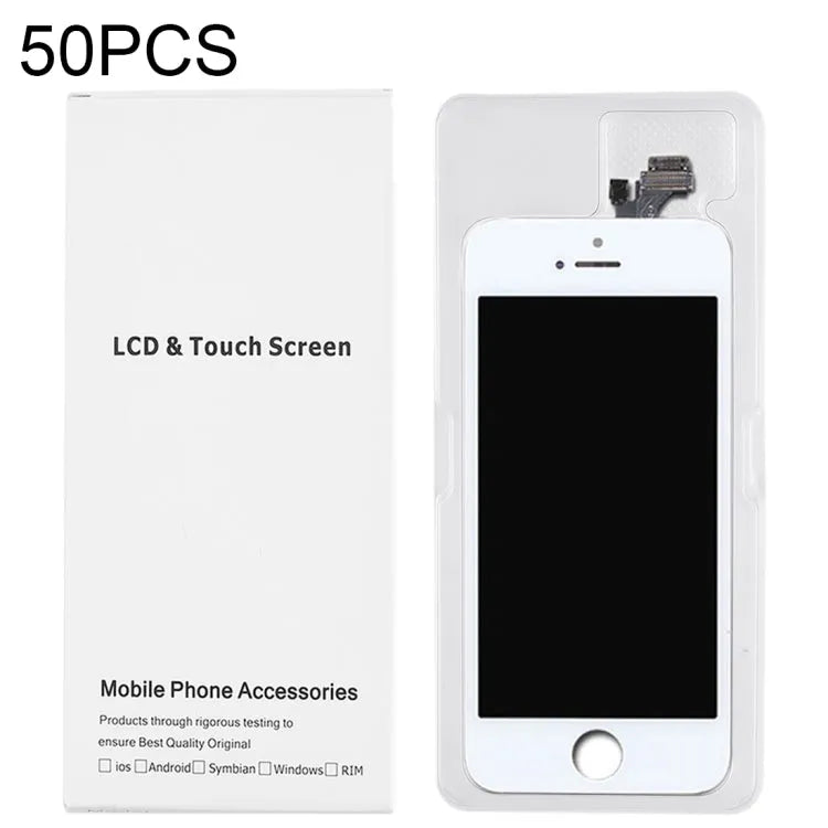 Kartonnen verpakking witte doos voor iPhone 5 LCD (50 stuks)
