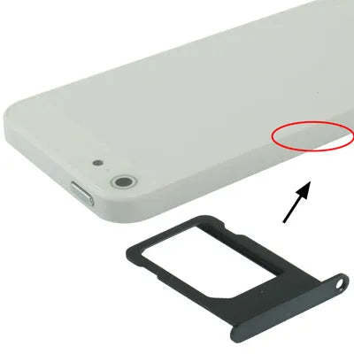Simkaarthouder voor iPhone 5 (zwart)