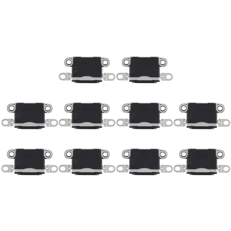 Oplaadpoort-connector voor iPhone 5 5S (10 stuks, zwart)