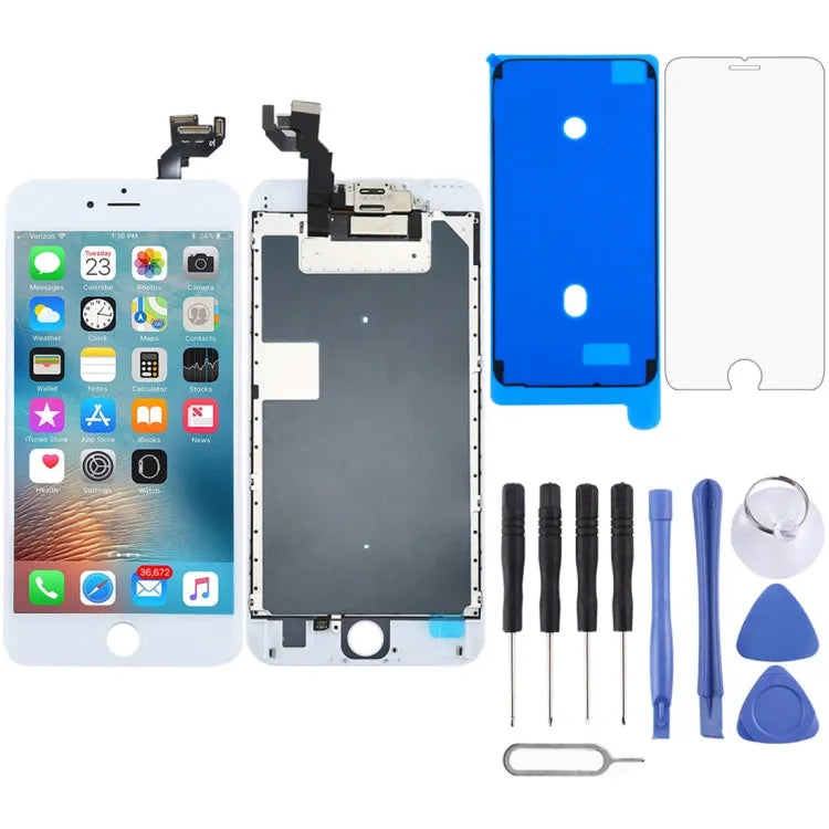TFT LCD-scherm met digitizer en frontcamera voor iPhone 6s Plus (wit)