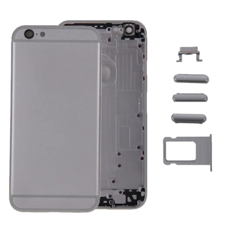 6-in-1 achterbehuizing met knoppen en kaartlade voor iPhone 6 (grijs)