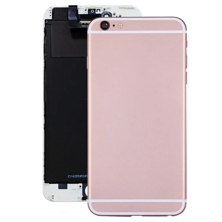 Achterkant met knoppen en flexkabel voor iPhone 6 Plus (roségoud)