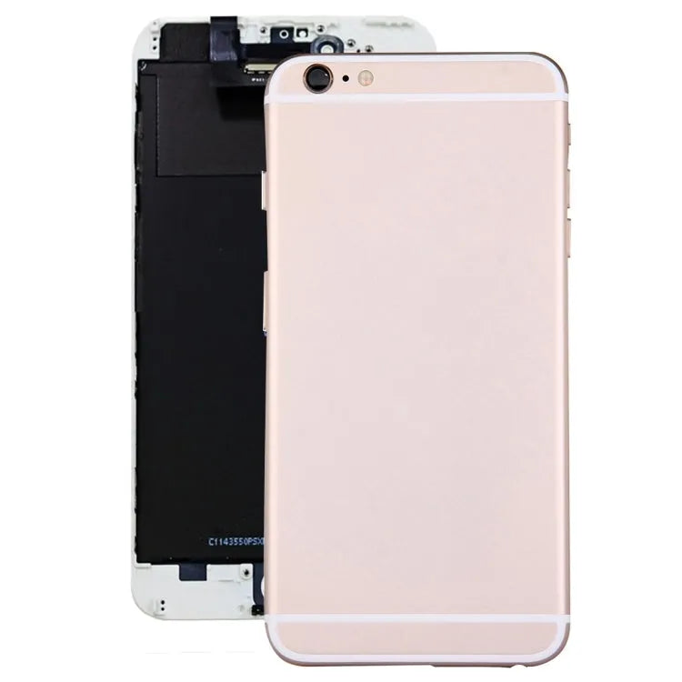 Achterkant met knoppen en flexkabel voor iPhone 6 Plus (goud)