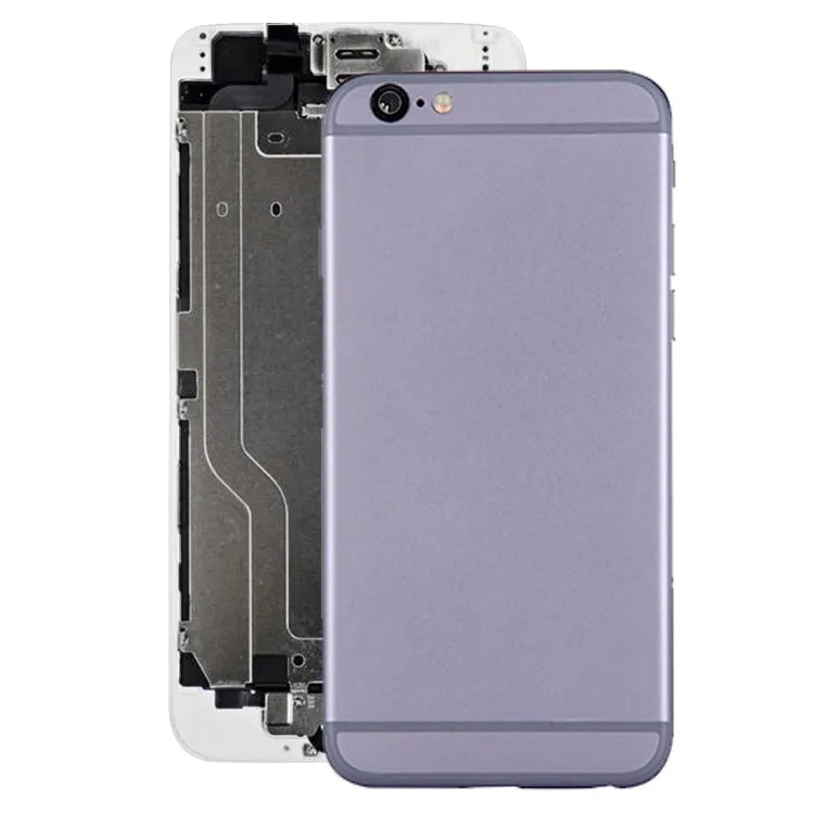 Achterkant met knoppen en flexkabel voor iPhone 6 (grijs)
