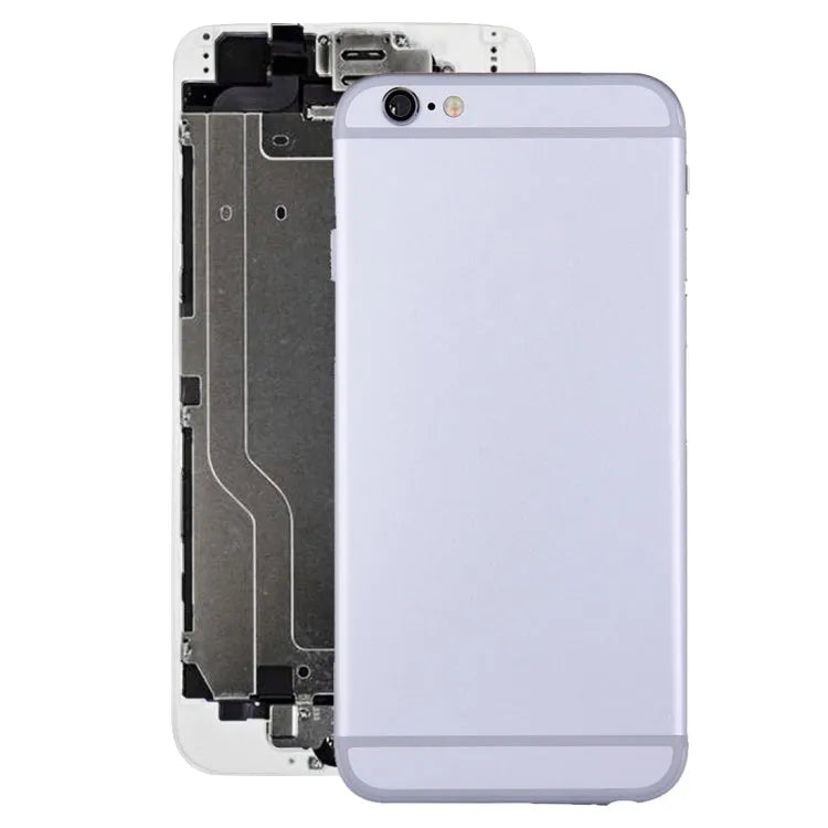 Achterkant met knoppen en flexkabel voor iPhone 6 (zilver)