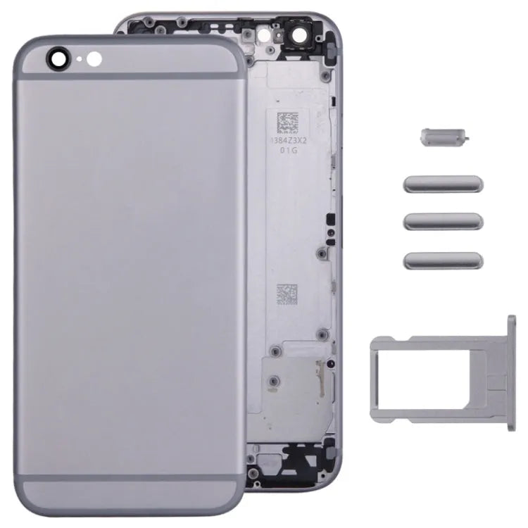 Volledige behuizing 5 in 1 voor iPhone 6, met kaarthouder (grijs)