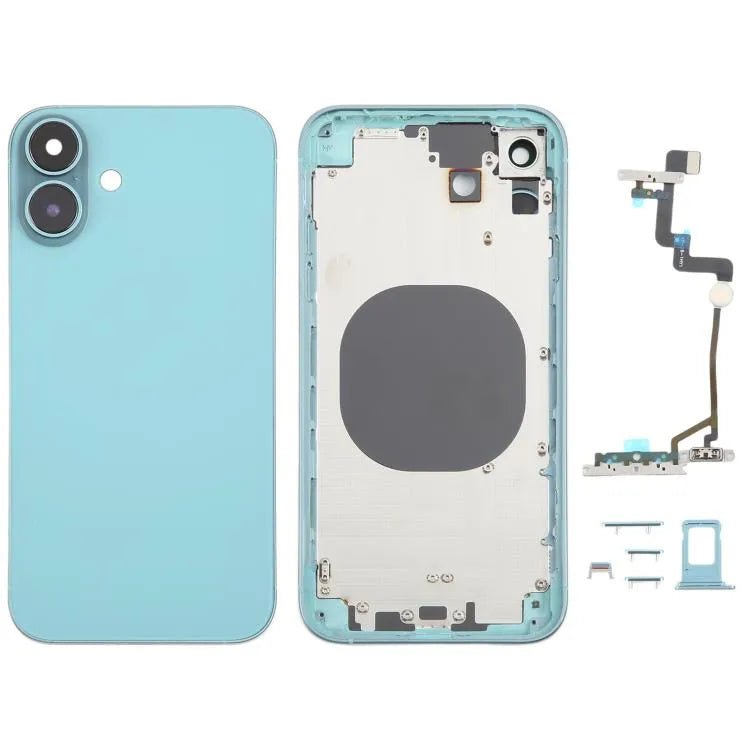 Achterkant met iPhone 16-look voor iPhone XR (groen)