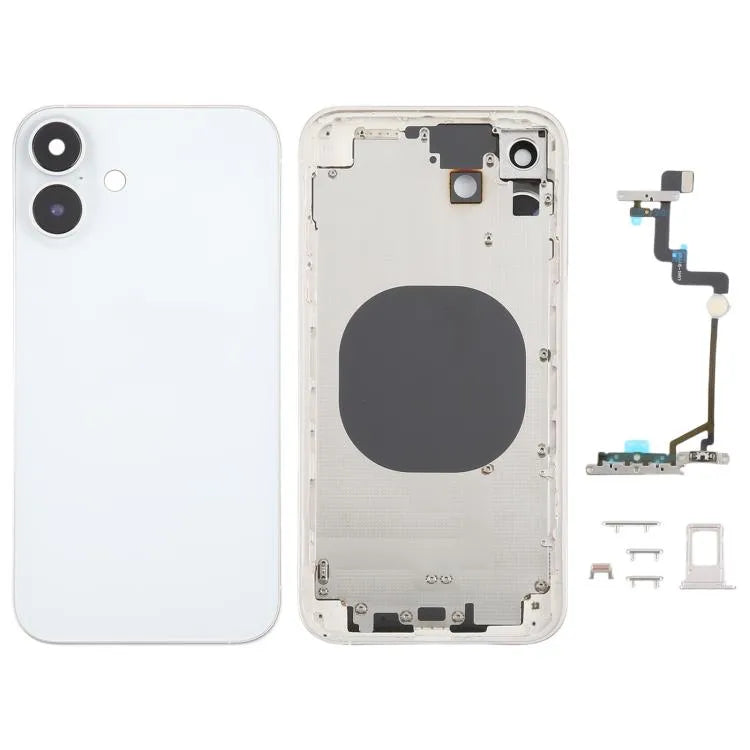 Achterkant met iPhone 16-look voor iPhone XR (wit)