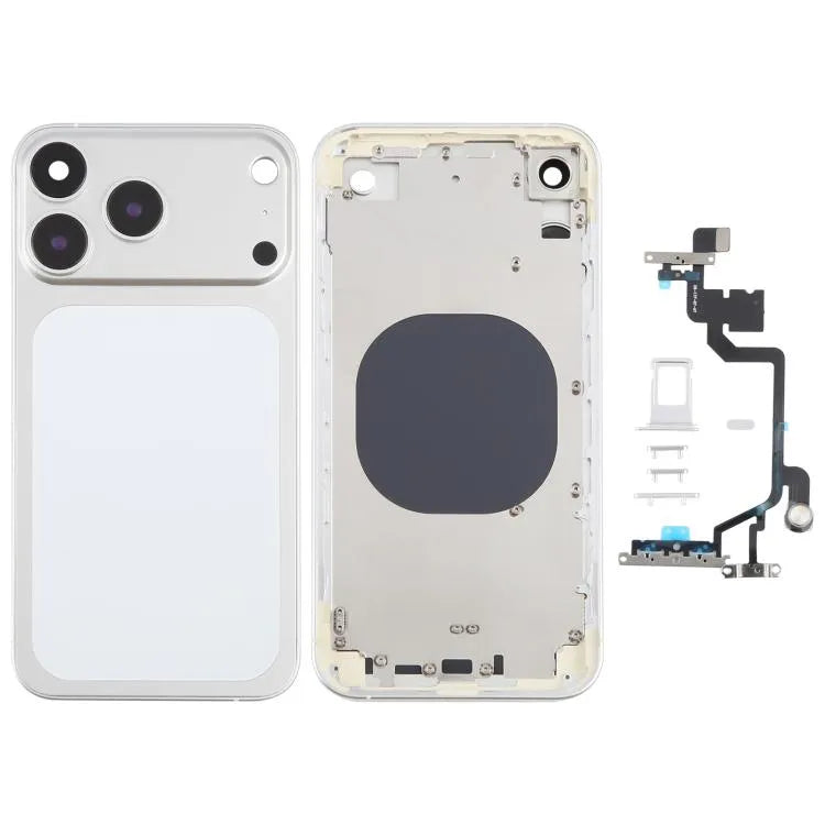 Achterkant met iPhone 17 Pro-look voor iPhone XR (wit)