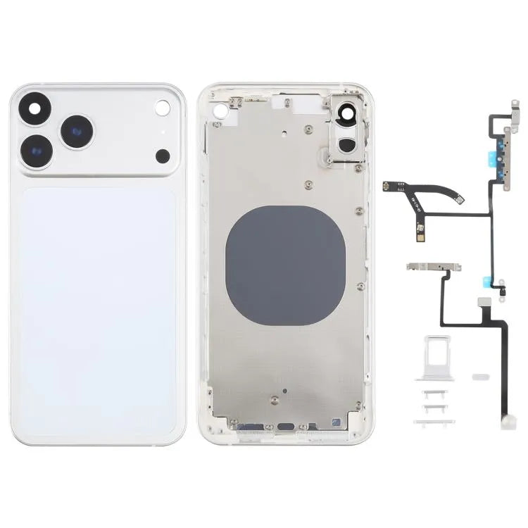 Achterkant met iPhone 17 Pro Max-look voor iPhone XS Max (wit)