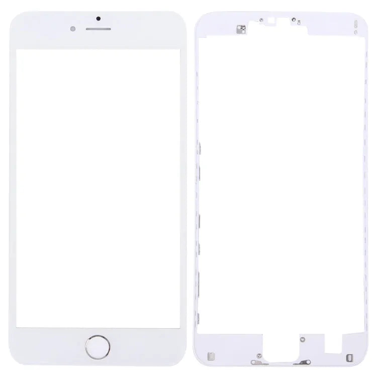3-in-1 reparatieset glazen voorlens, frame en homeknop voor iPhone 6s Plus (zilver)