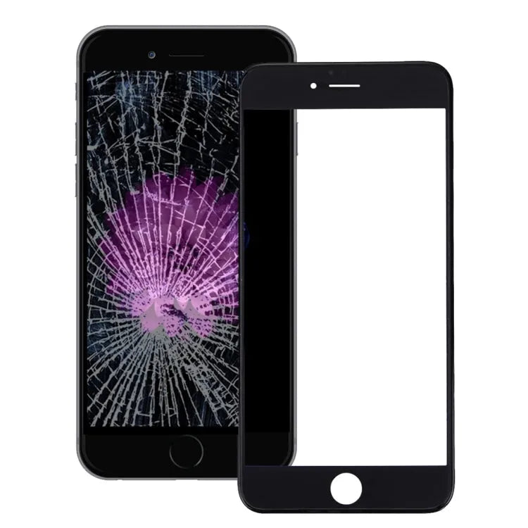 Glazen voorlens met LCD-frame en OCA-lijm voor iPhone 6s (zwart)