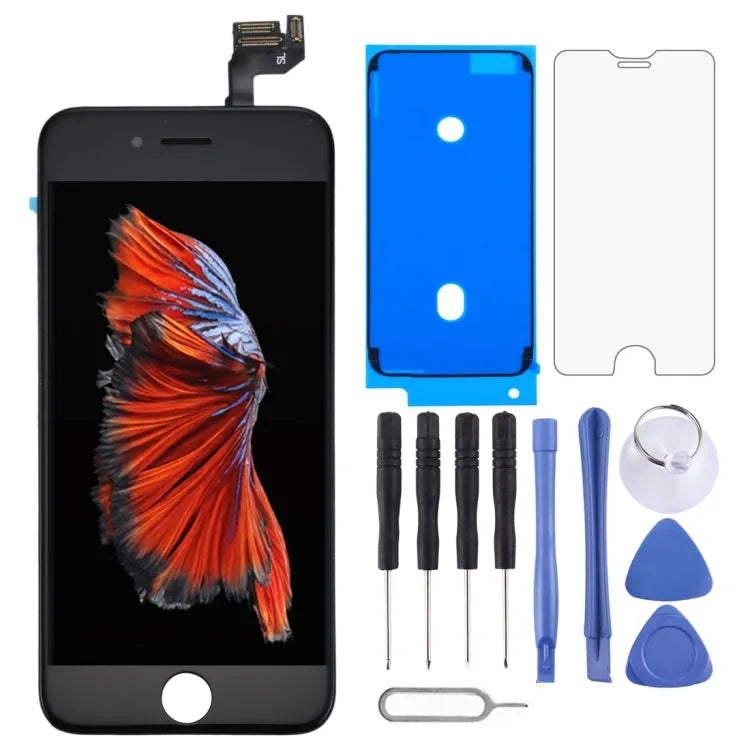 TFT LCD-scherm met digitizer en frontcamera voor iPhone 6s (zwart)
