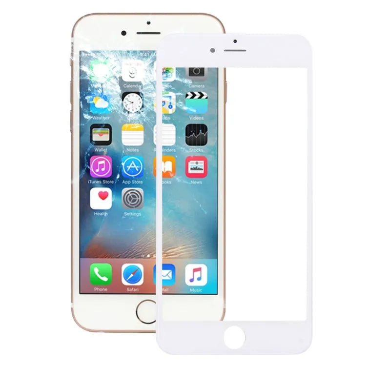 Buitenste glaslens met frame voor LCD-scherm iPhone 6s Plus (wit)