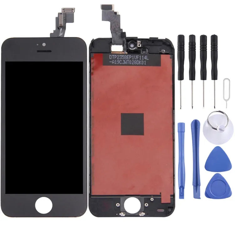 TFT LCD-scherm met digitizer en frame voor iPhone 5C (zwart)