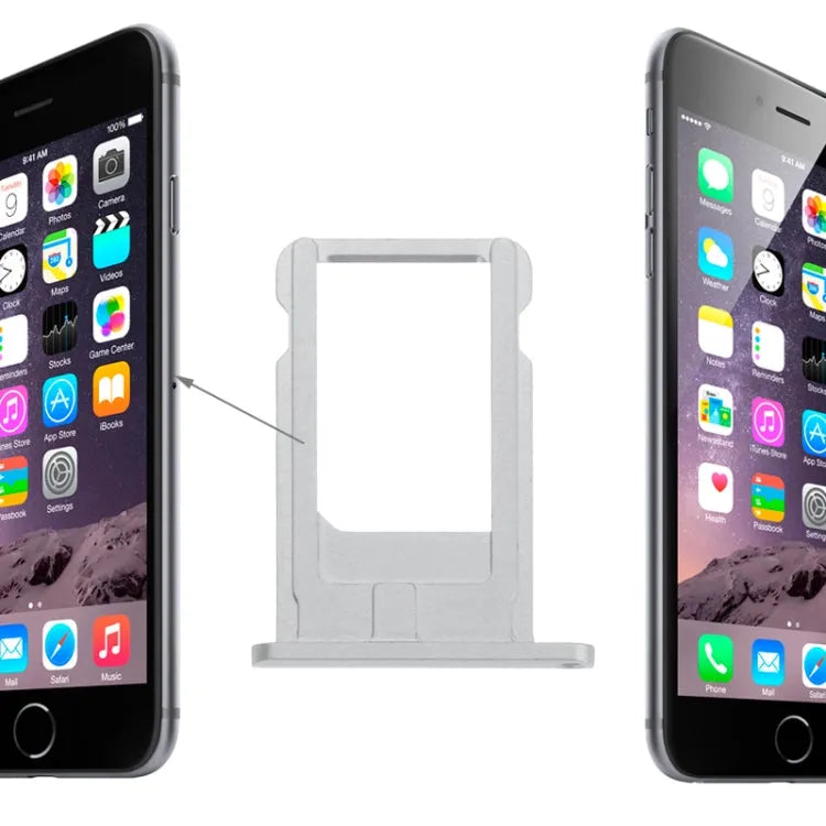Simkaarthouder voor iPhone 6 (zilver)